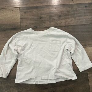 Zara Kids Cream Long Sleeve Shirt